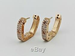 Roberto Coin 18K rose gold and diamond earrings