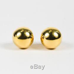 Roberto Coin 18 Karat Yellow Gold Sphere Stud Earrings