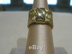 Roberto Coin 18 k Yellow Gold & Diamond Silk Woven Band Ring Size 6.5