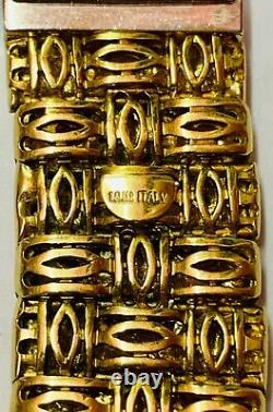 Roberto Coin 18ct Gold & Diamond Appassionata 3 Row Bracelet Heavy 57.5g