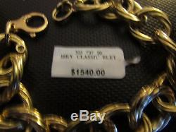 Roberto Coin 18k Gold Classic Chain Bracelet Long Life, Health, Happiness