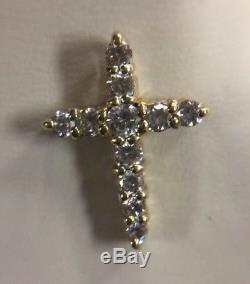 Roberto Coin 18k Gold & Diamond Cross Pendant