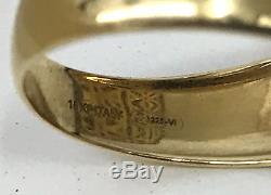 Roberto Coin 18k Gold Diamond Ebony Wood Ring 1.05 Carat Amazing Work Of Art 7