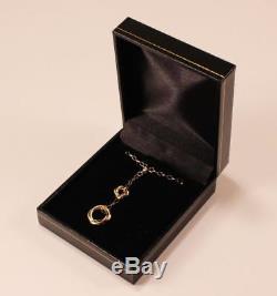 Roberto Coin 18k Gold Diamond Entwined Circle Drop Lariat Necklace Pendant