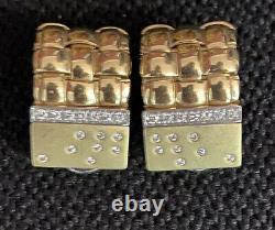 Roberto Coin 18k Gold Earrings With Diamonds