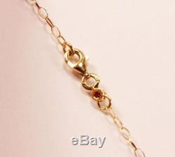 Roberto Coin 18k Gold Entwined Circle 7-station Necklace Long Chain 23.5 Inch