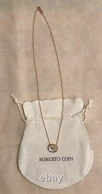 Roberto Coin 18k Gold Mother Of Pearl Pendant Necklace NWOT