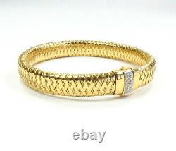 Roberto Coin, 18k Gold Primavera Stretch Diamond Bracelet
