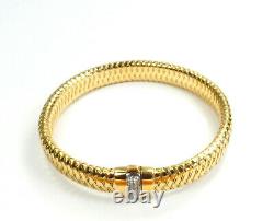 Roberto Coin, 18k Gold Primavera Stretch Diamond Bracelet