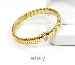 Roberto Coin, 18k Gold Primavera Stretch Diamond Bracelet