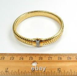 Roberto Coin, 18k Gold Primavera Stretch Diamond Bracelet