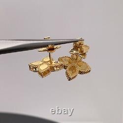 Roberto Coin 18k Princess Flower Earrings New $1450