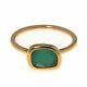 Roberto Coin 18k Rose Gold And Agate Ring Sz 6.5 9991034AX65G