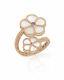Roberto Coin 18k Rose Gold And Mother Of Pearl Ring Sz 6.5 7772685AX65X