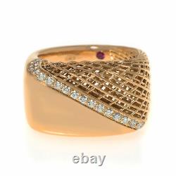 Roberto Coin 18k Rose Gold Diamond 0.29ct Ring Sz 6.5 7771853AX67X