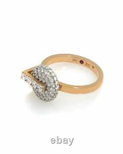 Roberto Coin 18k Rose Gold Diamond(1.14ct Twd.)Ring Sz 6.5 8882315AX65X1
