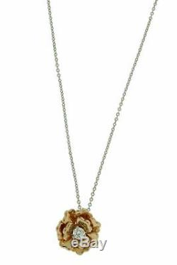 Roberto Coin 18k Rose Gold Diamond And Quartz Pendant Necklace