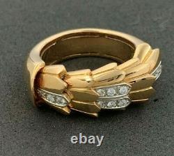Roberto Coin 18k Rose Gold Diamond Animalier Cobra Ring