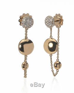 Roberto Coin 18k Rose Gold Diamond Earrings 8882371AHERX
