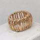 Roberto Coin 18k Rose Gold Elephant Skin Ring Size 7 Italy