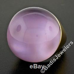 Roberto Coin 18k Rose Gold Large 24.5mm Amethyst & Mother of Pearl Cocktail Ring