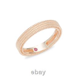 Roberto Coin 18k Rose Gold Symphony Barocco Band Ring Size 6.5