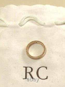 Roberto Coin 18k Rose Gold Symphony Barocco Band Ring Size 6.5