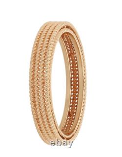 Roberto Coin 18k Rose Gold Symphony Barocco Band Ring Size 6.5