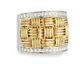Roberto Coin 18k Two-tone Appassionata Diamond Ring Weave Size 6