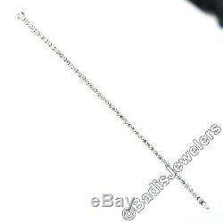 Roberto Coin 18k White Gold 5.3ct CENTO Diamond 3 Prong Set 6.5 Tennis Bracelet