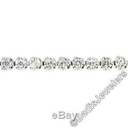 Roberto Coin 18k White Gold 5.3ct CENTO Diamond 3 Prong Set 6.5 Tennis Bracelet