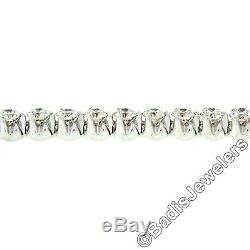 Roberto Coin 18k White Gold 5.3ct CENTO Diamond 3 Prong Set 6.5 Tennis Bracelet