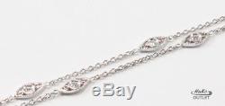 Roberto Coin 18k White Gold 7-station Diamond Evil Eye Of Protection Necklace