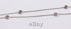 Roberto Coin 18k White Gold Chain 7-station Diamond By The Yard Necklace