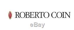Roberto Coin 18k White Gold Cross Pendant with Diamond RC480OB