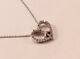 Roberto Coin 18k White Gold Diamond Love Peace Heart Symbol Necklace Pendant