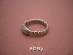 Roberto Coin 18k White Gold Diamond Woven Ring