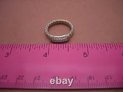 Roberto Coin 18k White Gold Diamond Woven Ring