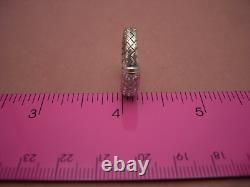 Roberto Coin 18k White Gold Diamond Woven Ring