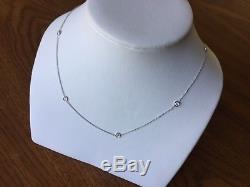 Roberto Coin 18k White Gold Five-Station Diamond By the Inch Necklace