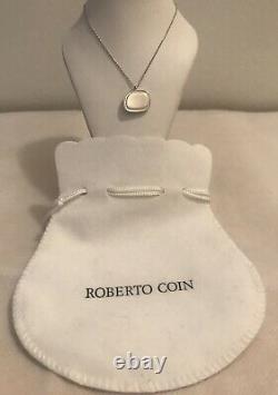 Roberto Coin 18k White Gold Pendant Necklace NWOT