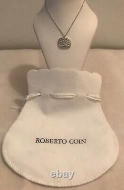 Roberto Coin 18k White Gold Pendant Necklace NWOT