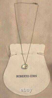 Roberto Coin 18k White Gold Pendant Necklace NWOT