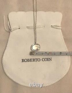 Roberto Coin 18k White Gold Pendant Necklace NWOT