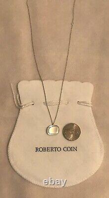 Roberto Coin 18k White Gold Pendant Necklace NWOT