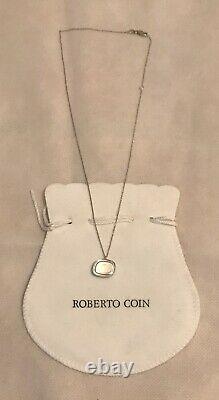 Roberto Coin 18k White Gold Pendant Necklace NWOT