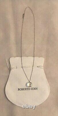 Roberto Coin 18k White Gold Pendant Necklace NWOT