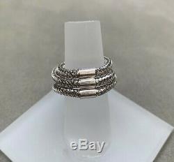 Roberto Coin 18k White Gold Primavera Woven Ring