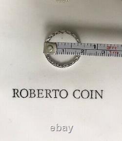 Roberto Coin 18k White Gold Princess Band Sz 7 NWOT