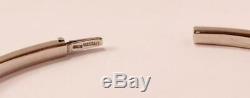 Roberto Coin 18k White Gold Rectangular Bangle Hinged Bracelet